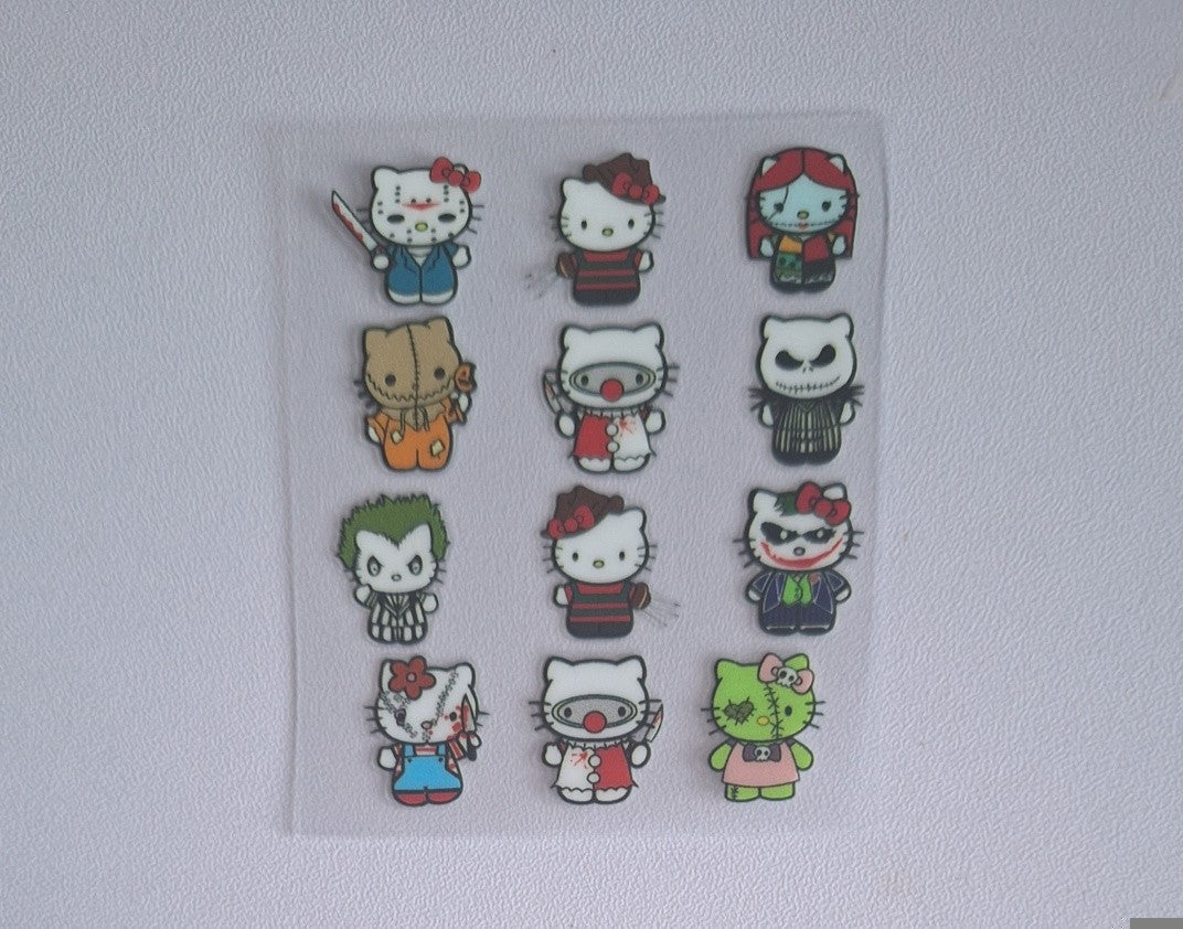Hk multi character mix Mini spray bottle decal