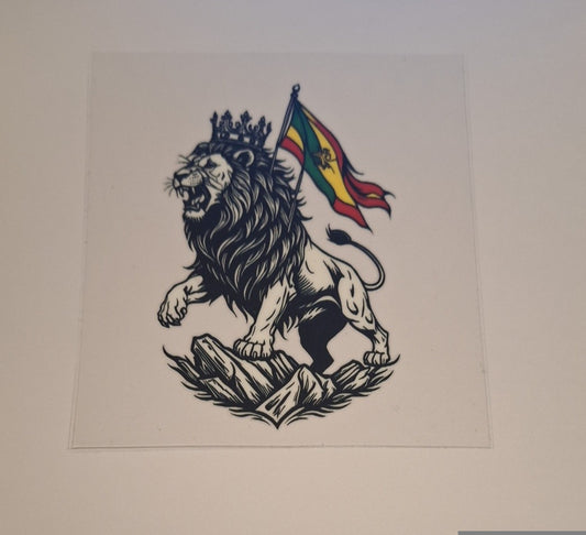 Lion of judah on rocks Uvdtf pocket Size Decals