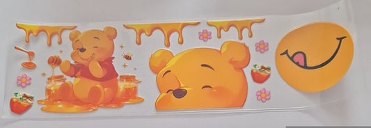 Pooh bear cute honey 11oz Mug wrap & bottom