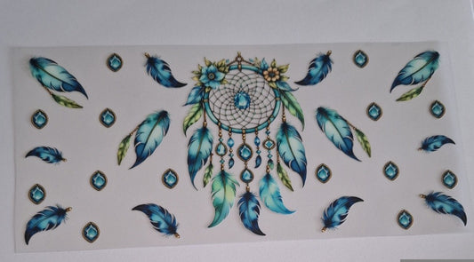 Blue dreamcatchers 16oz libbey cup wrap