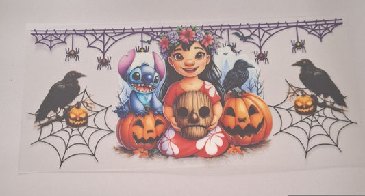 Lilo & s.titch halloween 16oz Libbey Cup Wrap