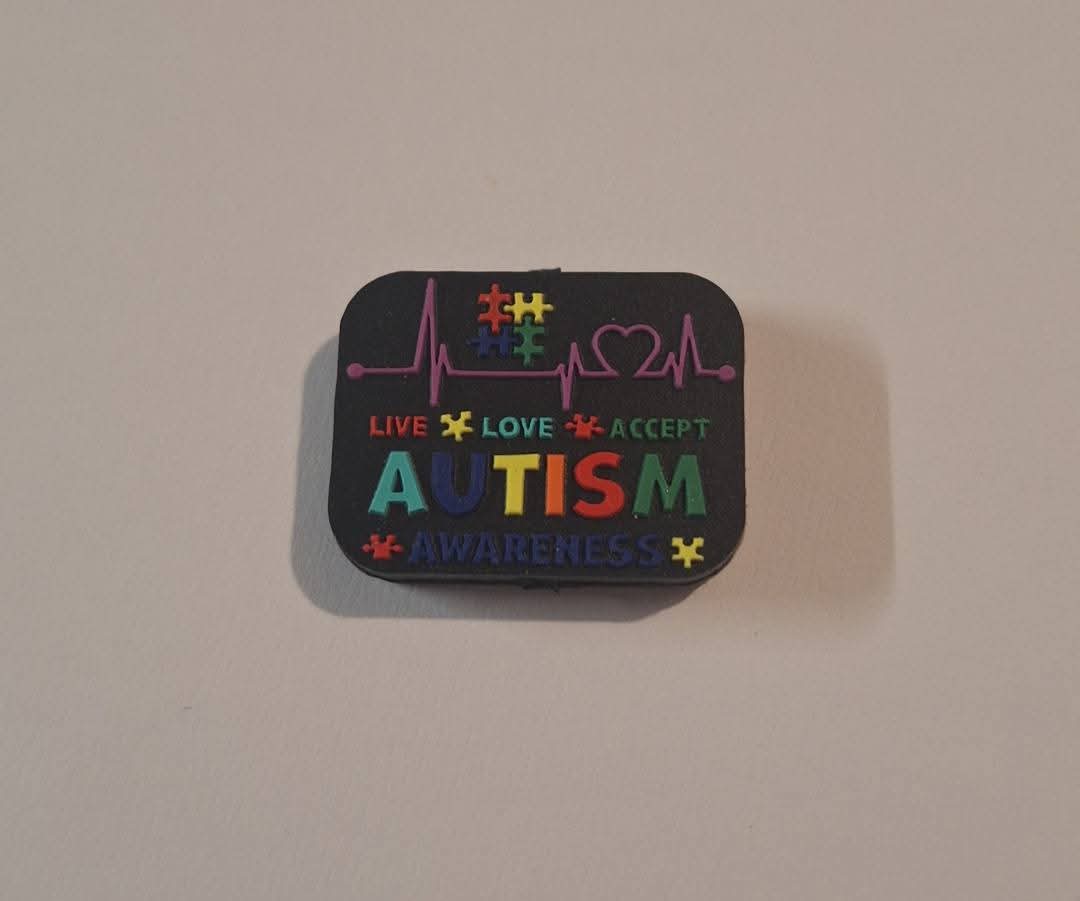 Autism Rectangle Focal Bead