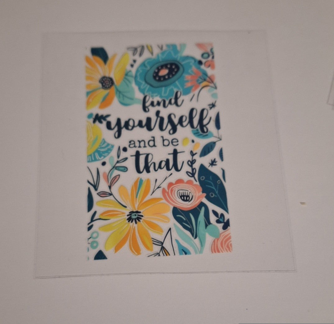 Find yourself and be that Uvdtf pocket Size Decals