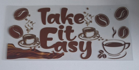 Take it easy 16oz libbey cup wrap