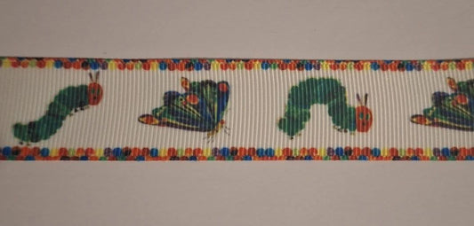 Hungry caterpillar 25mm ribbon