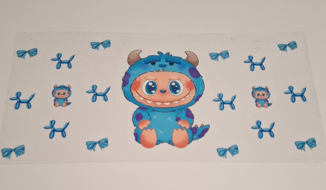 Monster labubu 16oz libbey cup wrap