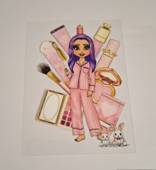 Girl 6 Uvdtf pocket Size Decals