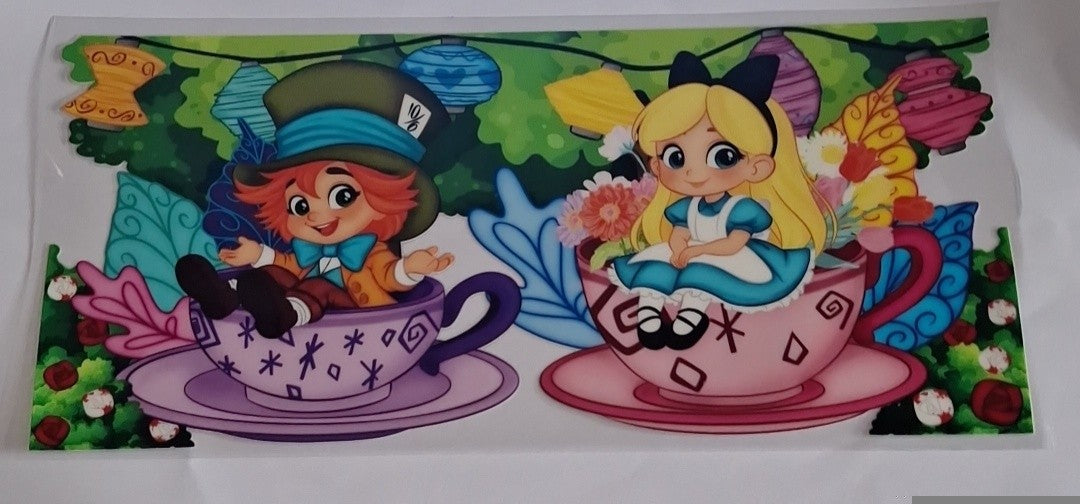 Alice in cups 16oz libbey cup wrap