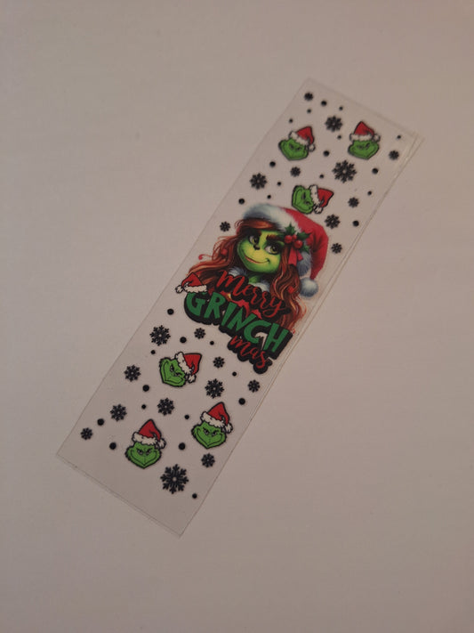 Merry grinchmas girl pen/bookmark wrap