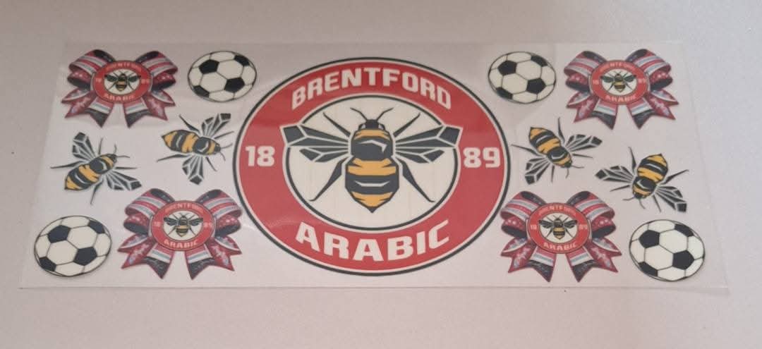 Brentford arabic 16oz libbey cup wrap