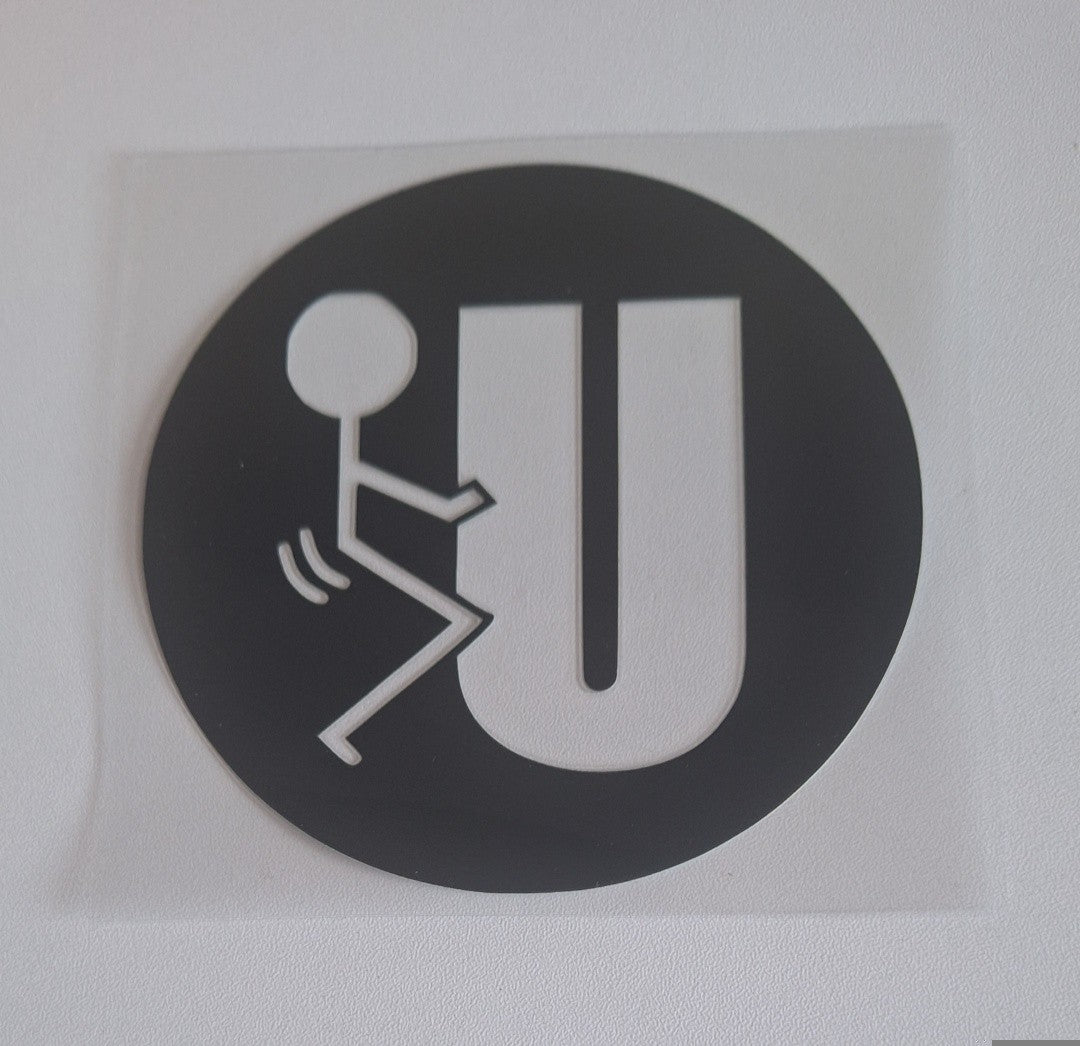 F you Uvdtf decals