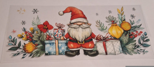 Santa claus gonk 16oz libbey cup wrap