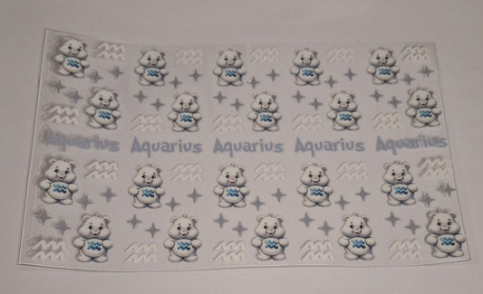 Aquarius care bear Pen/bookmark wraps