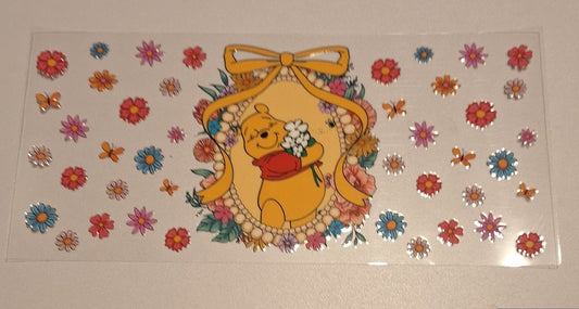 Pooh bear 16oz Libbey Cup Wrap