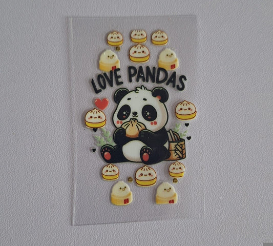 Love pandas Motel Keychain Decal