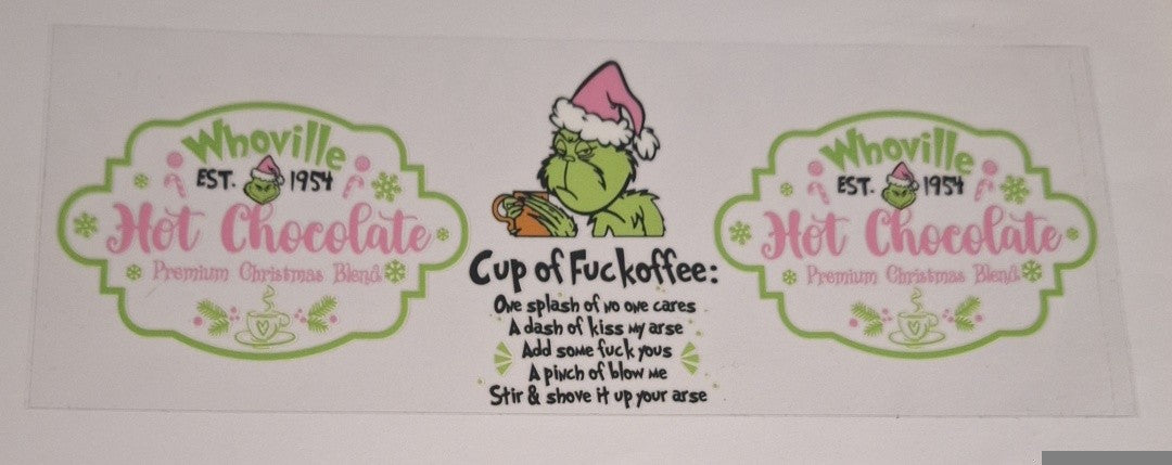 Cup of fuckcoffee grinch 11oz Mug wrap