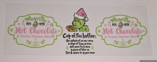 Cup of fuckcoffee grinch 11oz Mug wrap