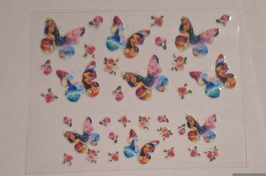Moana butterfly Mini stanley keychain wrap