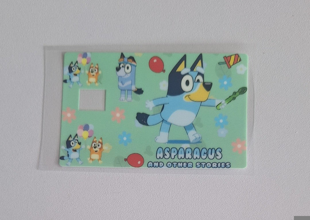 Asparagus & other stories bluey Credit/bank card wrap