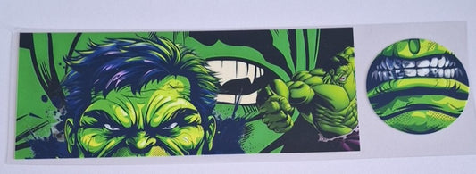 Hulk style 2 1oz Mug wrap & bottom