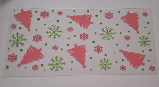 Christmas trees 16oz Libbey Cup Wrap