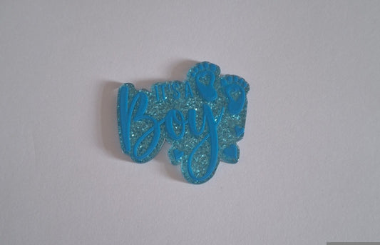 Its a boy Acrylic flatback