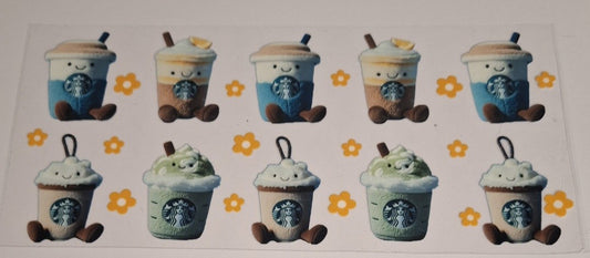 J cat coffee 16oz libbey cup wrap