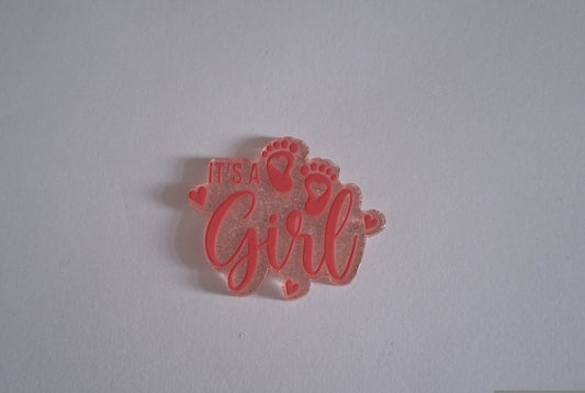 Its a girl Acrylic flatback