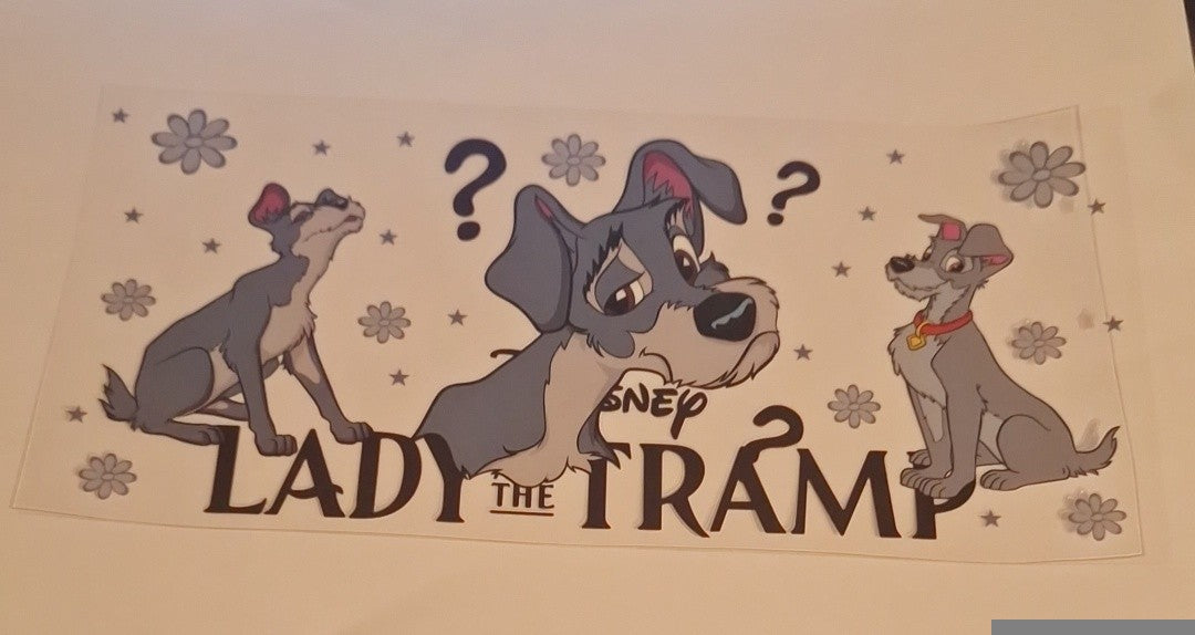 Lady & the tramp 16oz libbey cup wrap