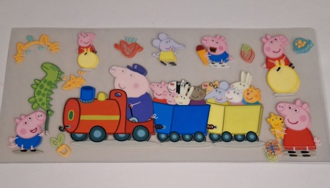 Peppa pig train 16oz libbey cup wrap