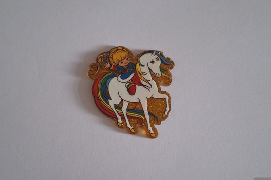 Rainbow brite horse Acrylic flatback