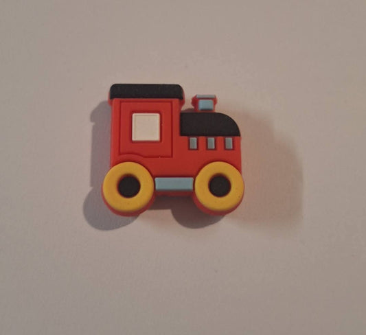 Red Train Focal Bead