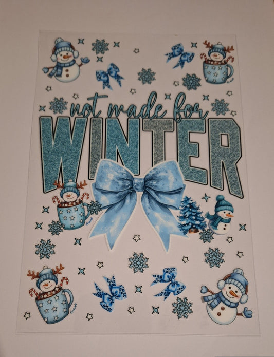 Not made for winter A5 bookcovers