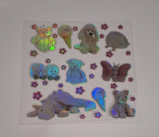 Jellycat holographic shimmer uvdtf decals