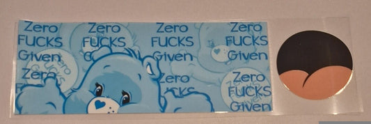 Zero fucks given 11oz Mug wrap & bottom