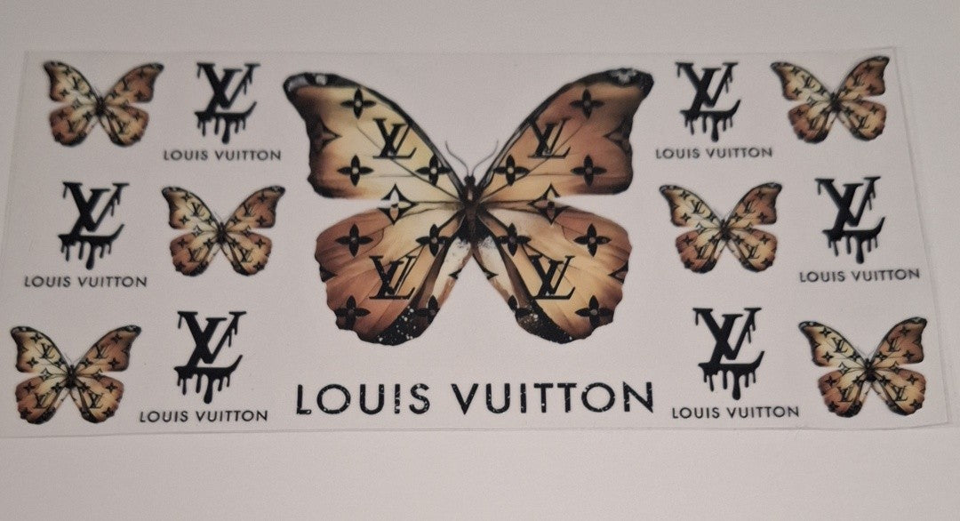 L butterfly 16oz libbey cup wrap