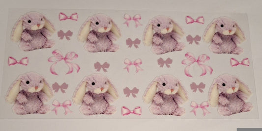 Purple bunny 16oz libbey cup wrap