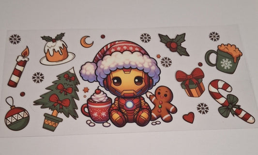 Merry christmas iron maiden 16oz libbey cup wrap