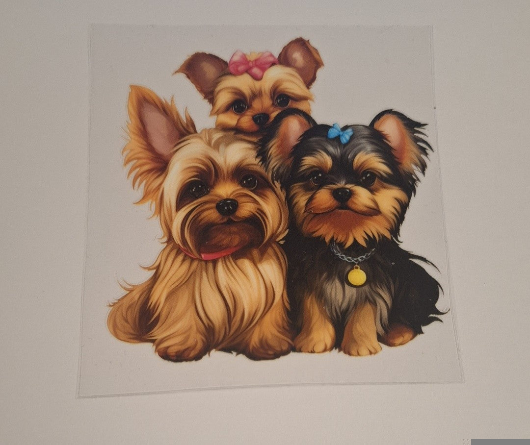 Yorkshire terriers Uvdtf pocket Size Decals