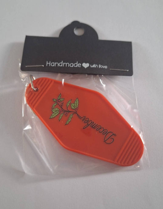 December Month Motel Keychain