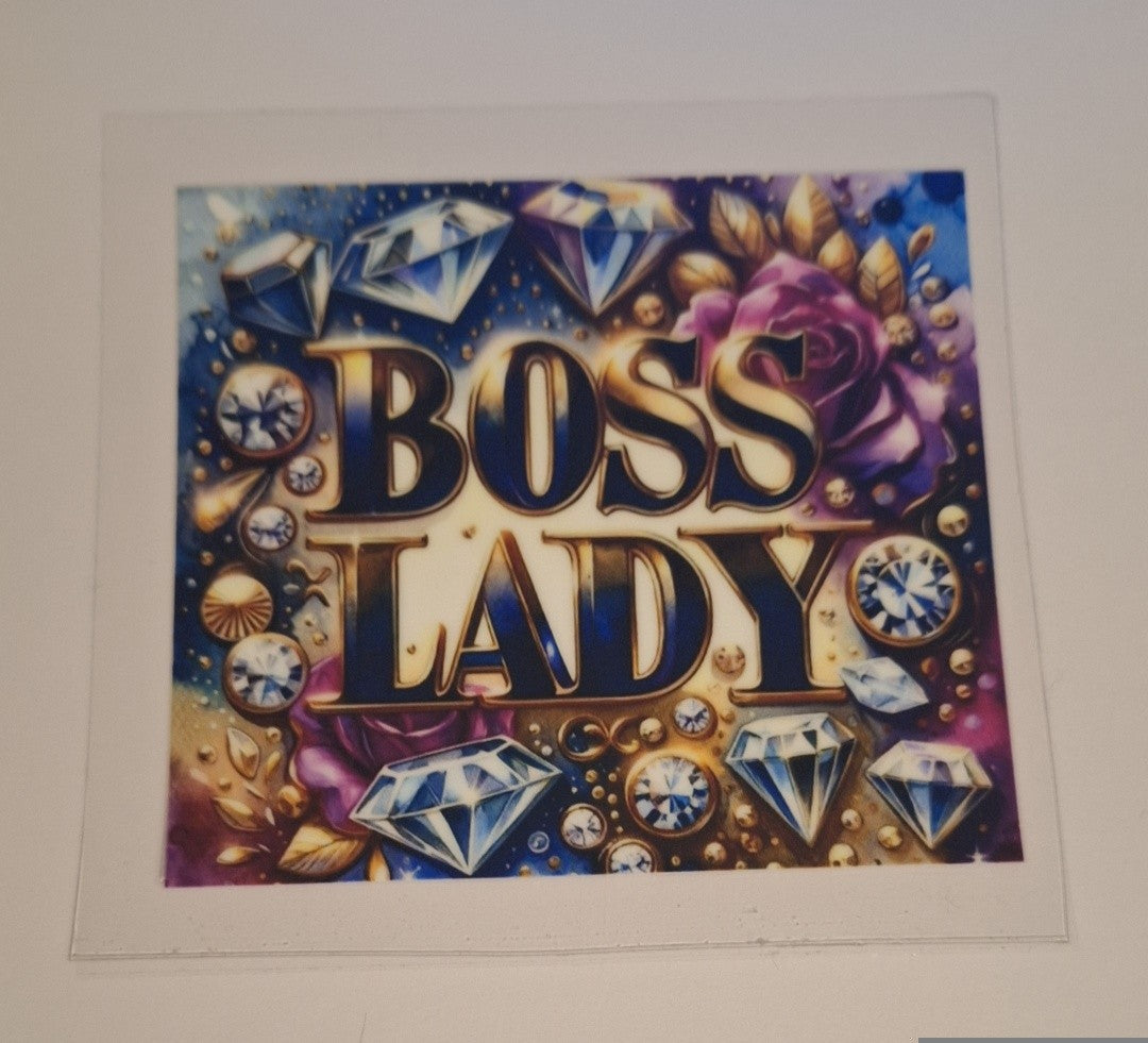 Boss lady Uvdtf pocket Size Decals