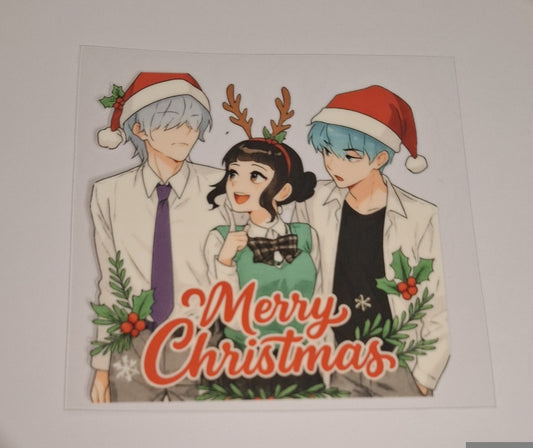 Saja boys merry christmas Uvdtf pocket Size Decals