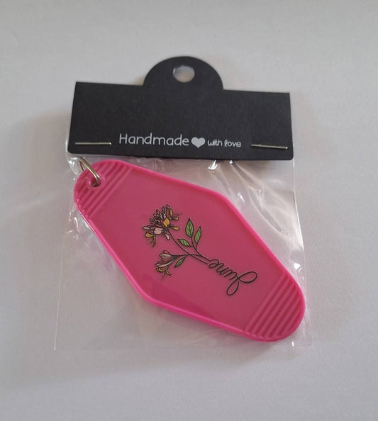 June Month Motel Keychain