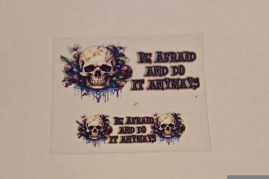 Be afraid and do it anyways Mini stanley keychain wrap