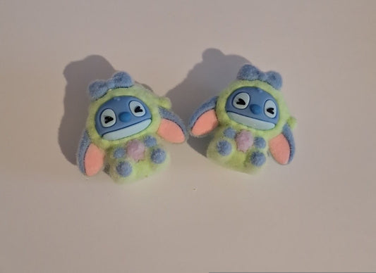 Mint green stitch felt feel beads