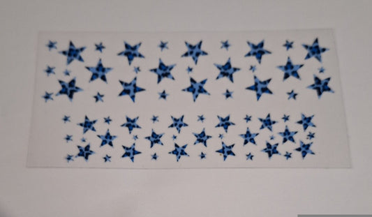 Blue leopard print stars 3oz espresso shot Cup wraps