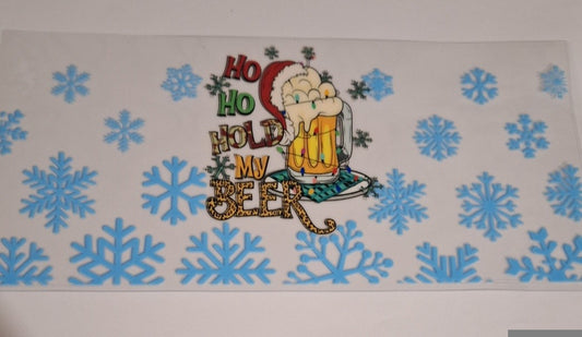 Ho ho hold my beer 16oz libbey cup wrap