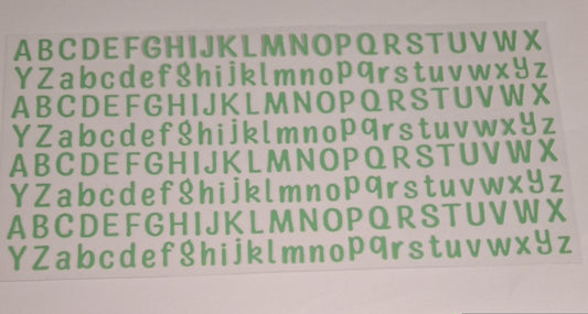 Light Green letters 16oz libbey cup wrap