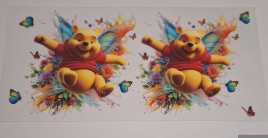 Pooh bear 16oz libbey cup wrap