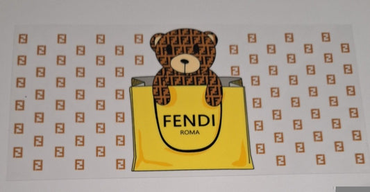 Bear f yellow bag 16oz libbey cup wrap